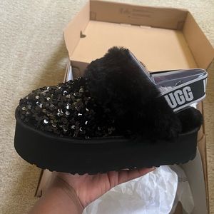 Black Sequin Platform Uggs